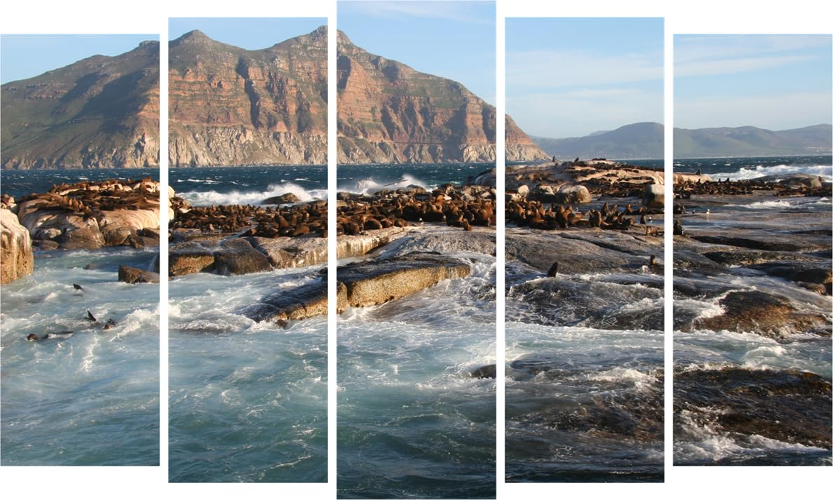 Ocean-tastic Framed Multi-Frame Wall Art That'll Make Waves (150x76cm)