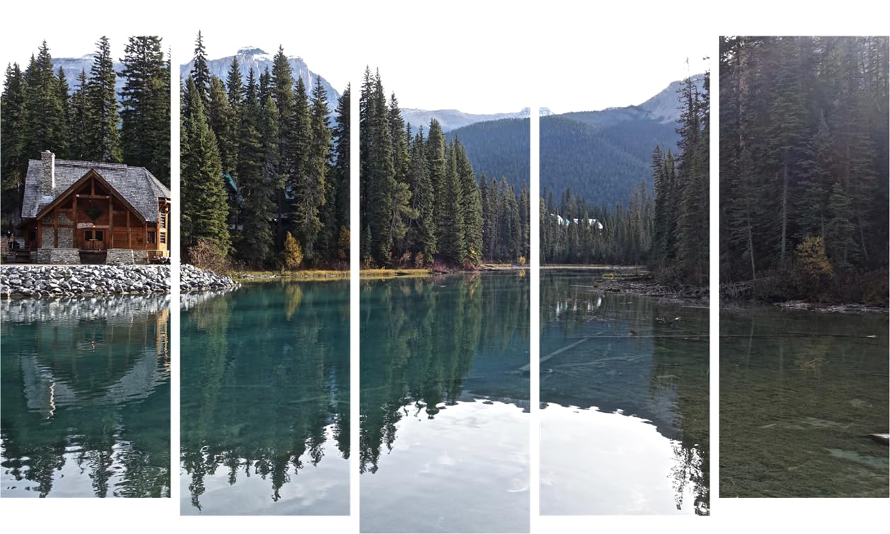 Lake-tastic Multi-Frame Wall Art That'll Make Your Walls Wave  Framed Lake Bliss (150x76cm)
