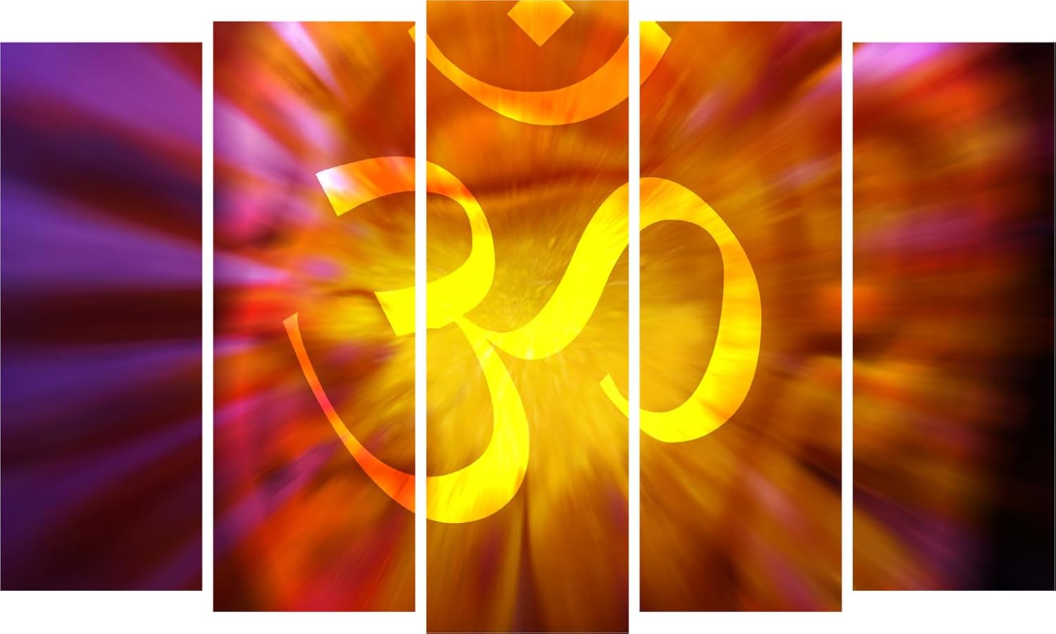 Hindu Vinyl Splash: Abstract Framed Wall Art That'll Make Your Walls Dance!