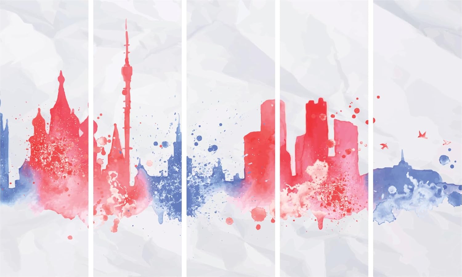Skyline-tastic Watercolor Cityscape Framed Wall Art
