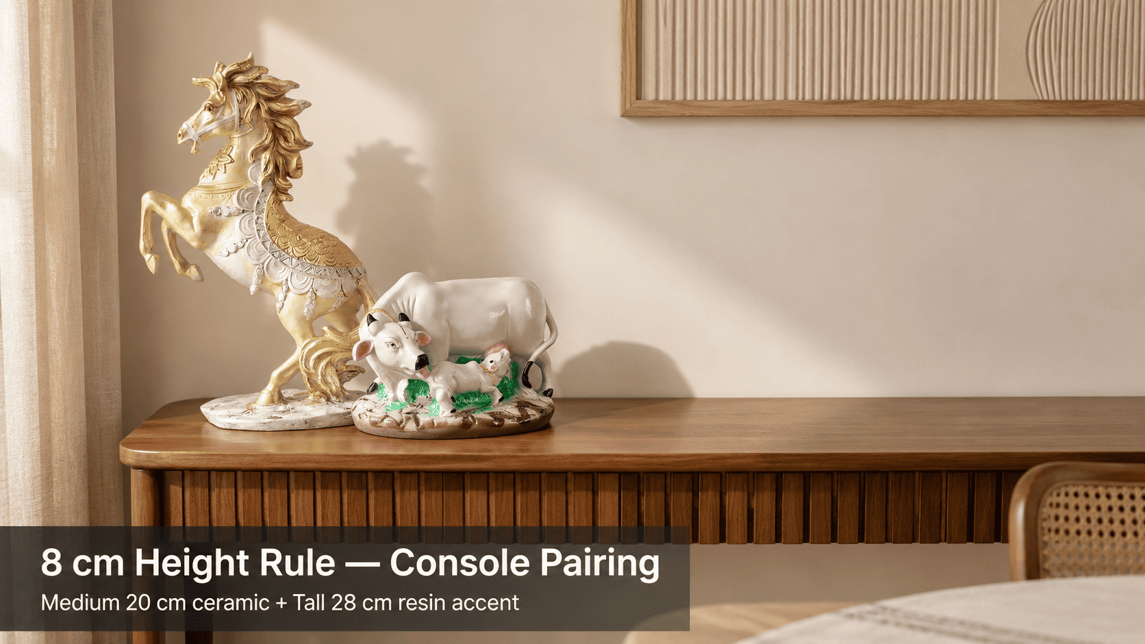 How to Style a Dining Room Console with Showpieces Without Looking Cluttered