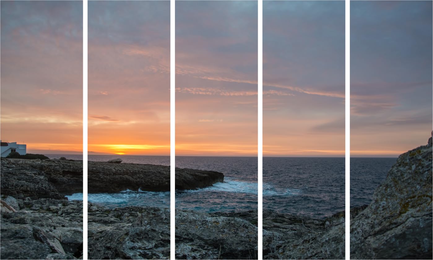 Sea-sational Shoreline Multi-Frame Wall Art That'll Make Your Walls Ride the Waves (150x76cm Framed)