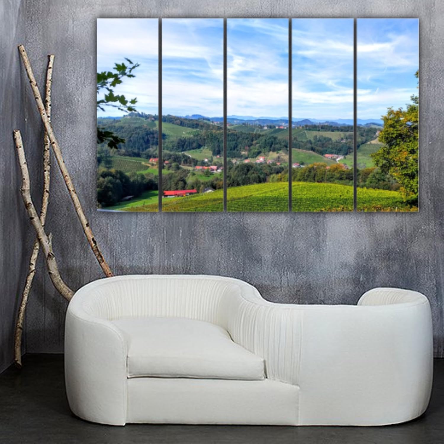 Close-up of Forest-tastic Framed Wall Art That'll Leaf You Speechless with lush green foliage and sturdy wooden frames.