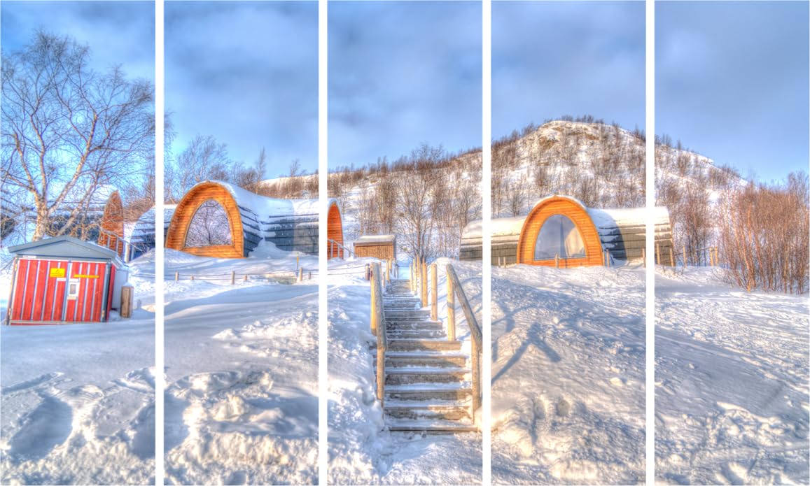 Snow Problem to Decorate: Frosty Multi-Frame Framed Wall Art Thatll Amaze (150x76cm)