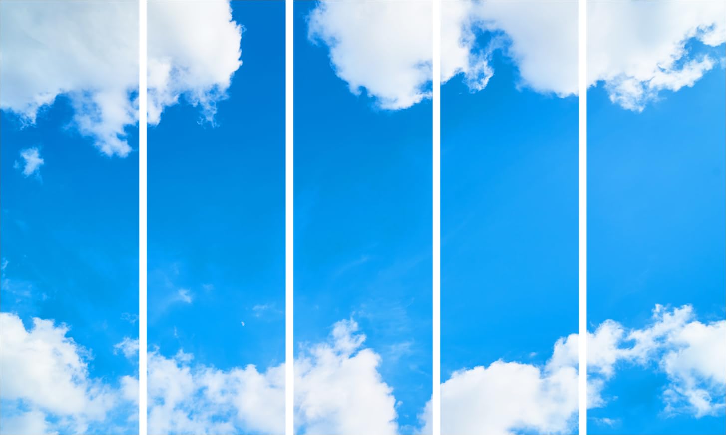 Clouds-capade 5-Panel Framed Wall Art That'll Have You Floating