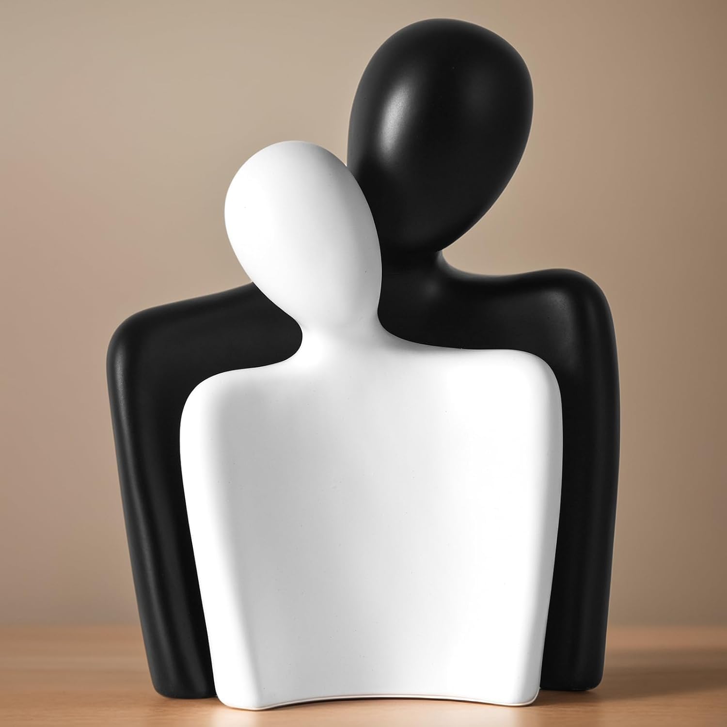 Hugging Couple Figurines for Shelf and Table, Modern Romantic Sculptures for Living Room, Bedroom, Office Decor - 8