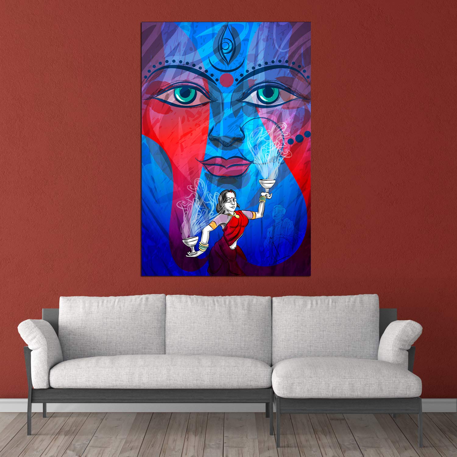 Durga-tacular Unframed Hindu Wall Art That Brings Divine Vibes