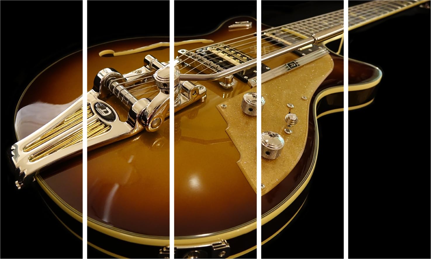 Photography-Perfect Framed Guitar Wall Art Jam Session