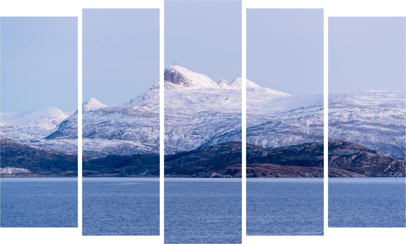Nature Unleashed: Multi-Frame Framed Wall Art Splash of Outdoor Magic (150x76cm)