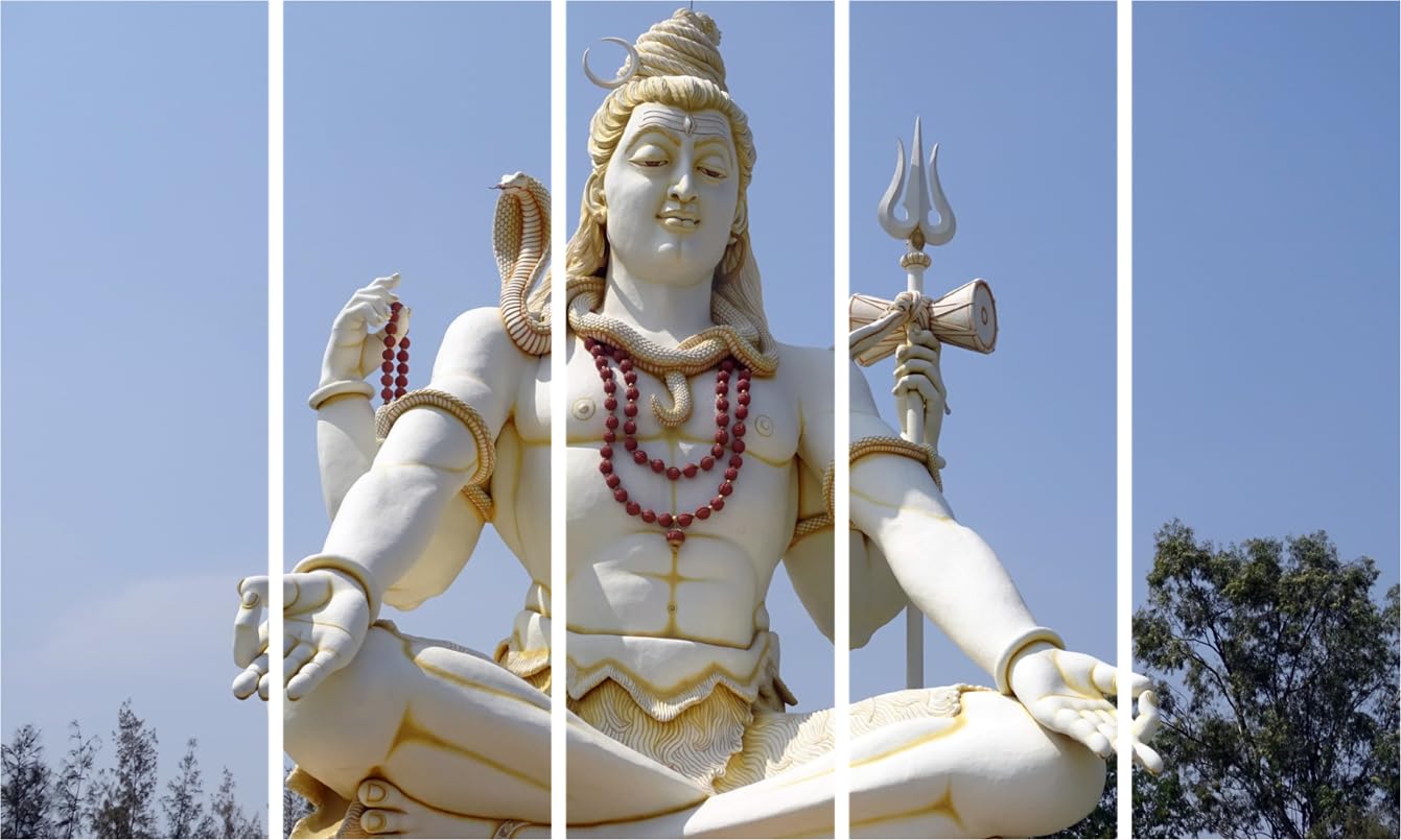 Shiva-shaka Boom: 5-Panel Framed Shiva Wall Art That'll Channel Your Zen