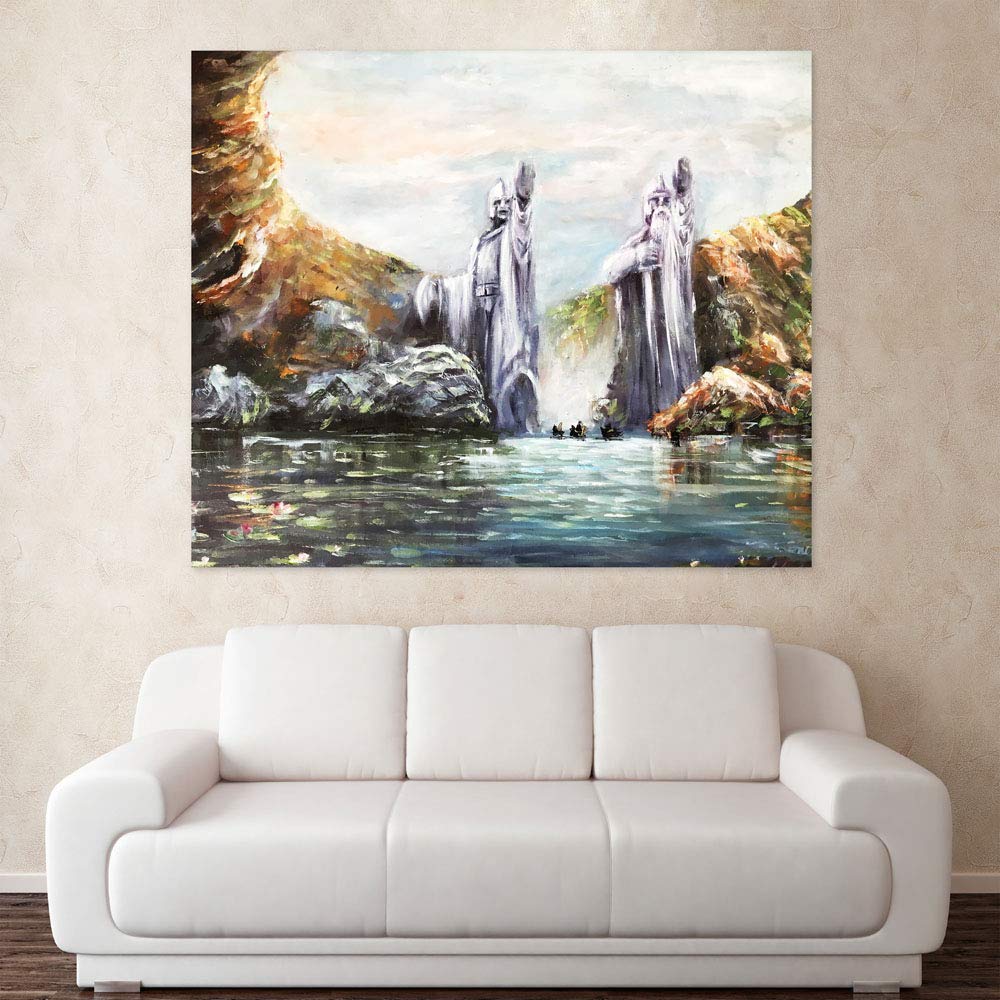 City Slicker Splash: Unframed Canvas Wall Art That Welcomes the World