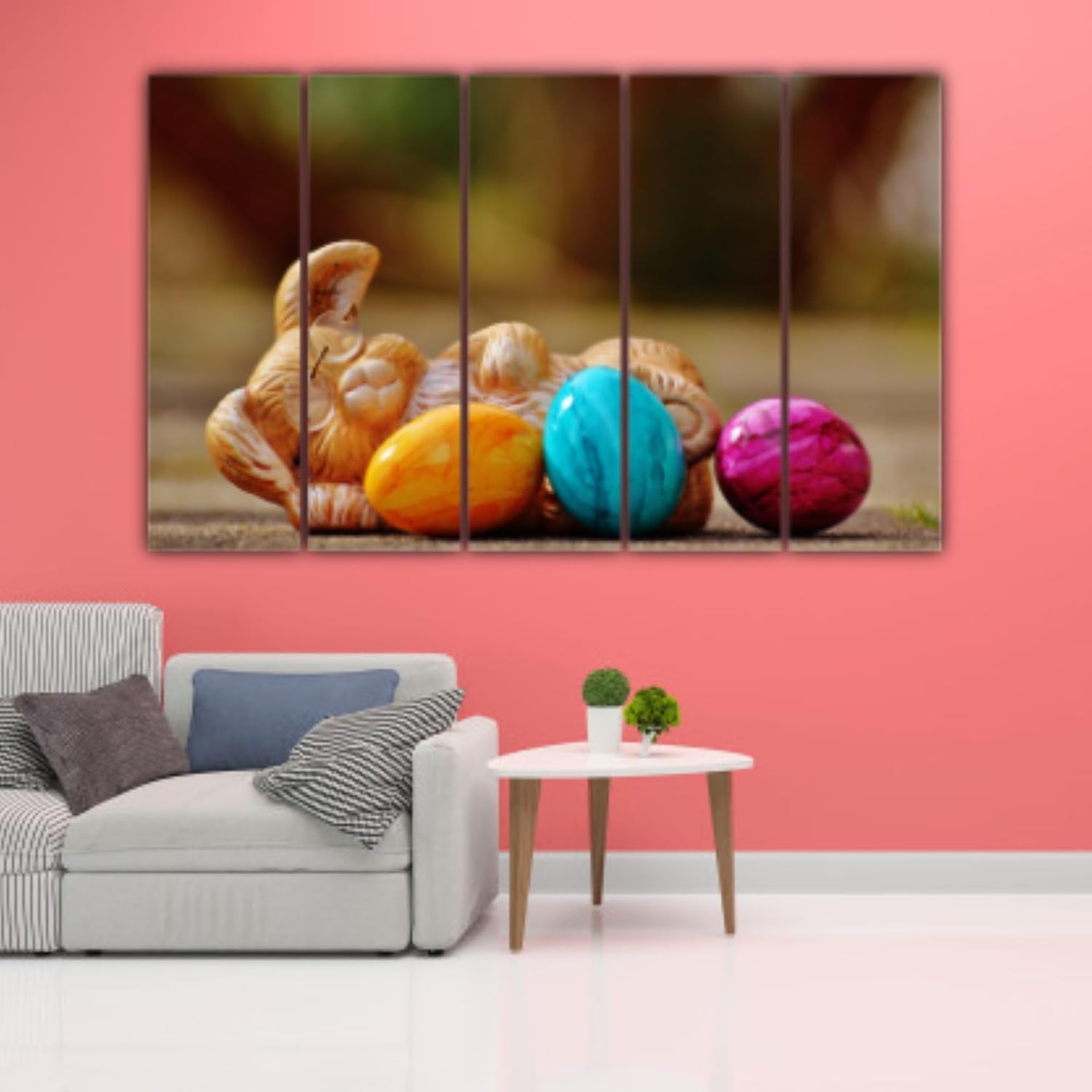 Close-up of color-rich pebbles in the Pebble-Perfect Party Photography Wall Art