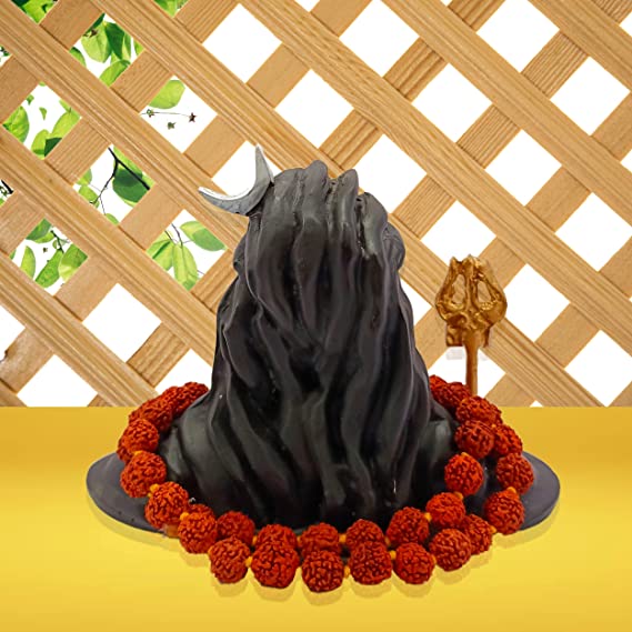 Black Horse Statue with golden accents displayed on a kitchen island.