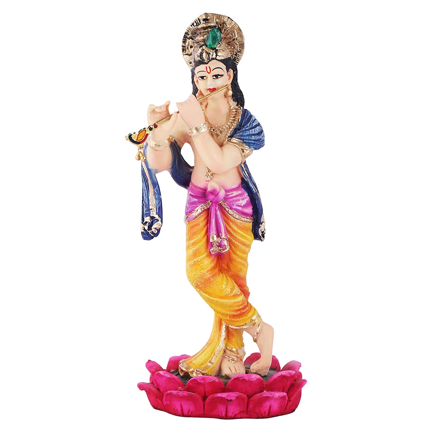 top-janmashtami-decorations-in-india-featuring-beige-color-krishna-idol-playing-flute-on-red-lotus.jpg