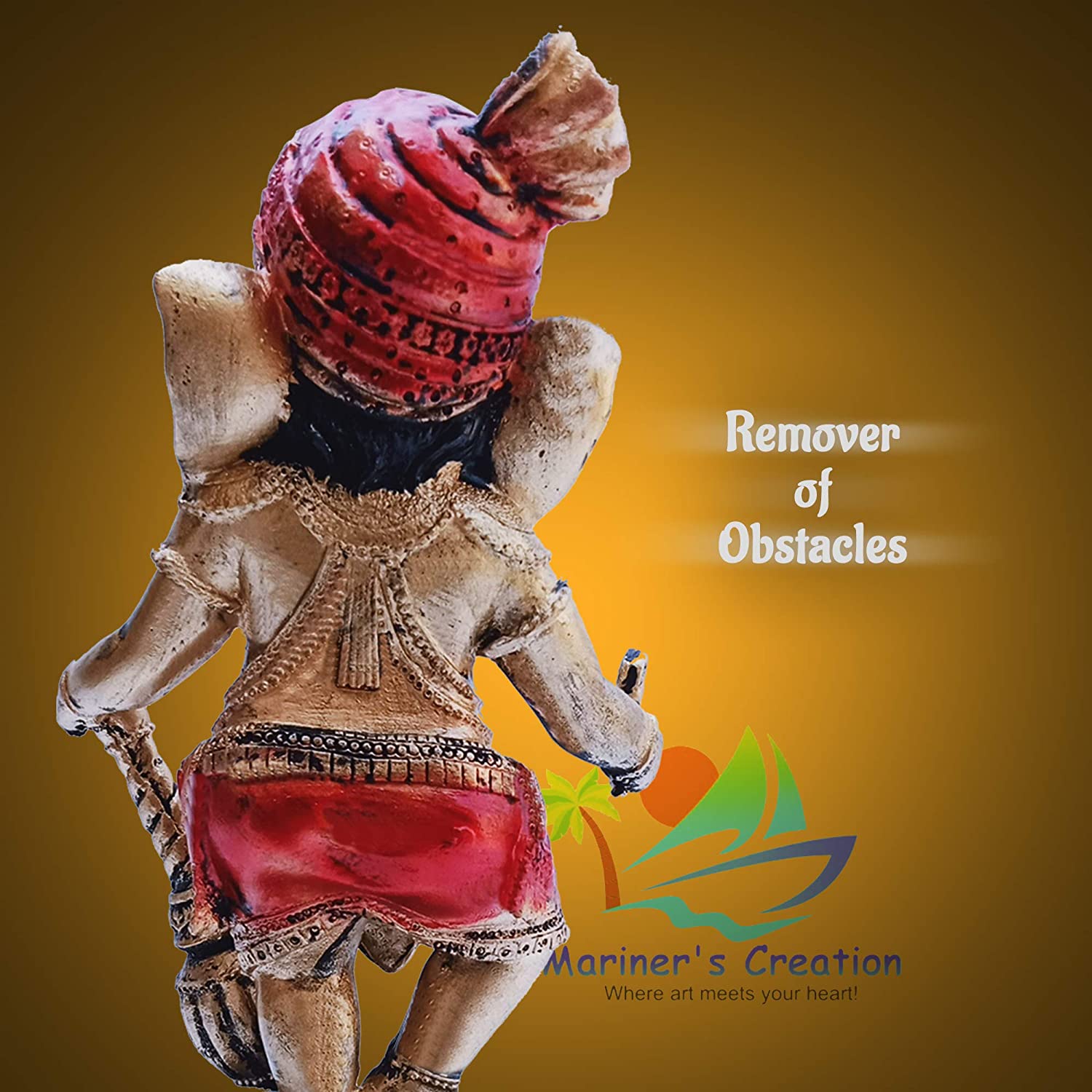 Standing Ganesh Idol holding mace for Ganesh Chaturthi Decoration