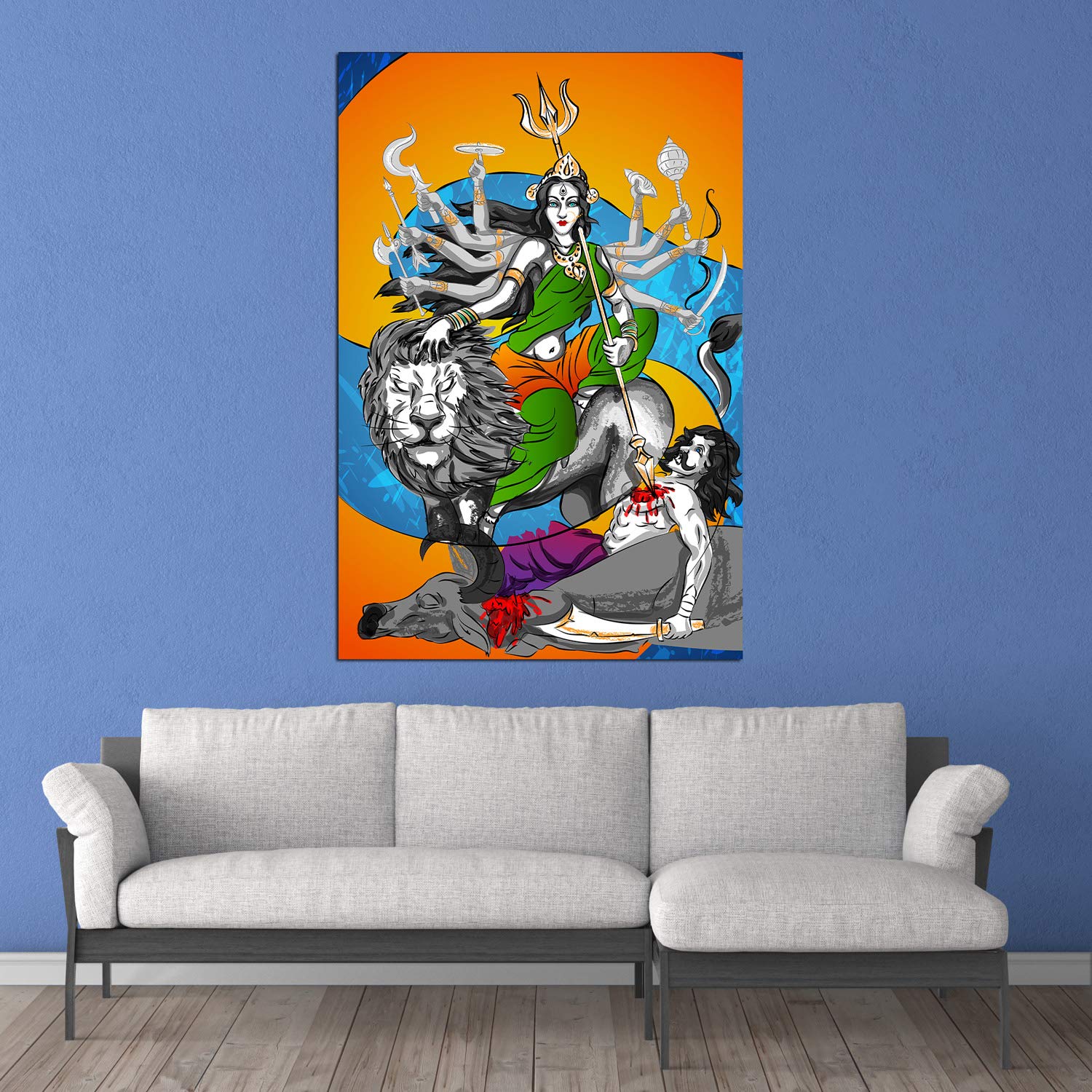 Durga-tastic Unframed Hindu Wall Art to Bless Your Space