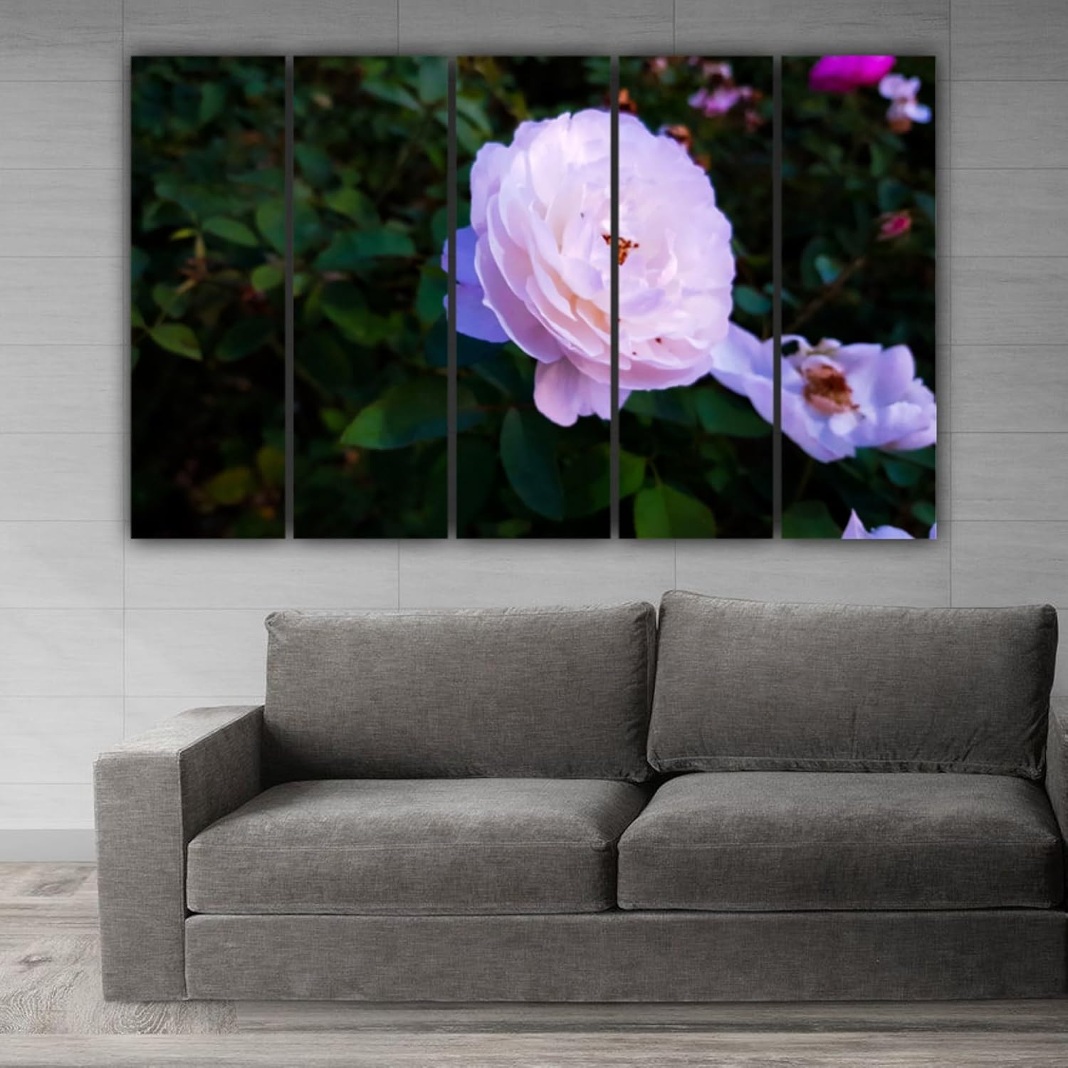 Close-up of one panel from the Flora-tastic Flower Power Wall Art Photography set
