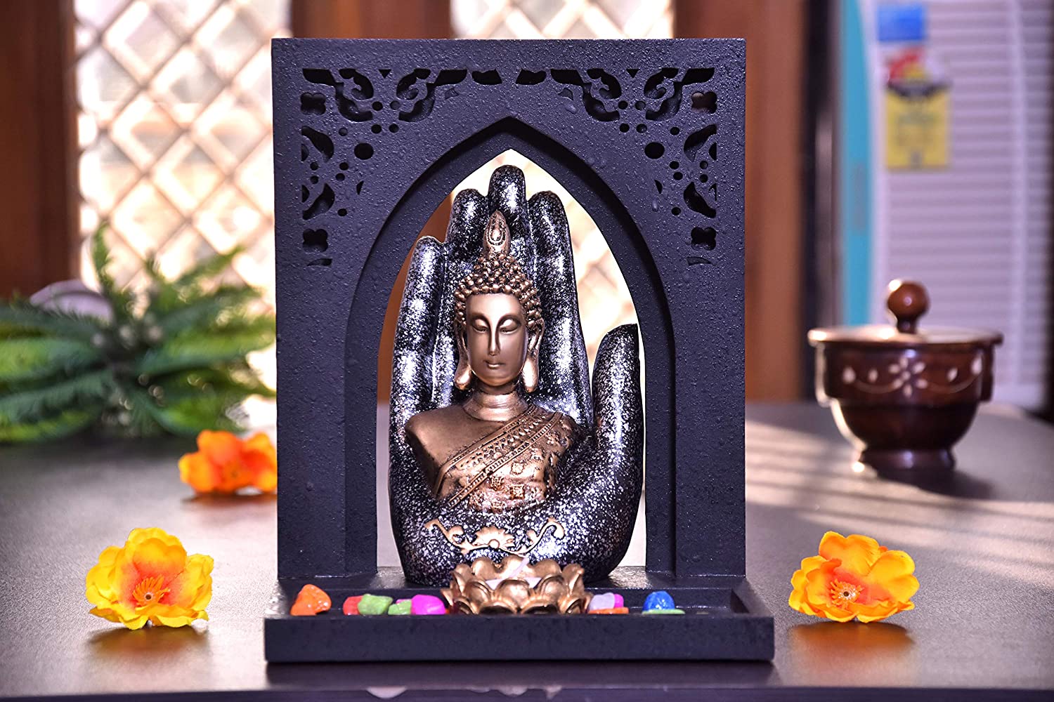 325694-top-antique-palm-buddha-idol-showpiece-on-royal-tray-with-tealight-and-colored-pebbles-online.jpg
