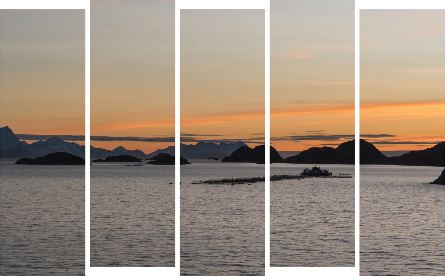 Sunset-chaser Multi-Frame Wall Art That'll Turn Your Room Into Golden Hour Magic - Framed Sunset Bliss (150x76cm)