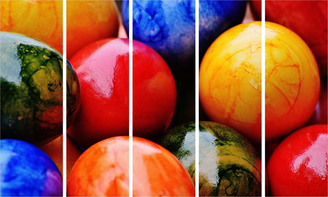 Egg-straordinary Pastel Easter Egg Photography Framed Wall Art That'll Hatch Happy Vibes - Multi-Frame (150x76cm)