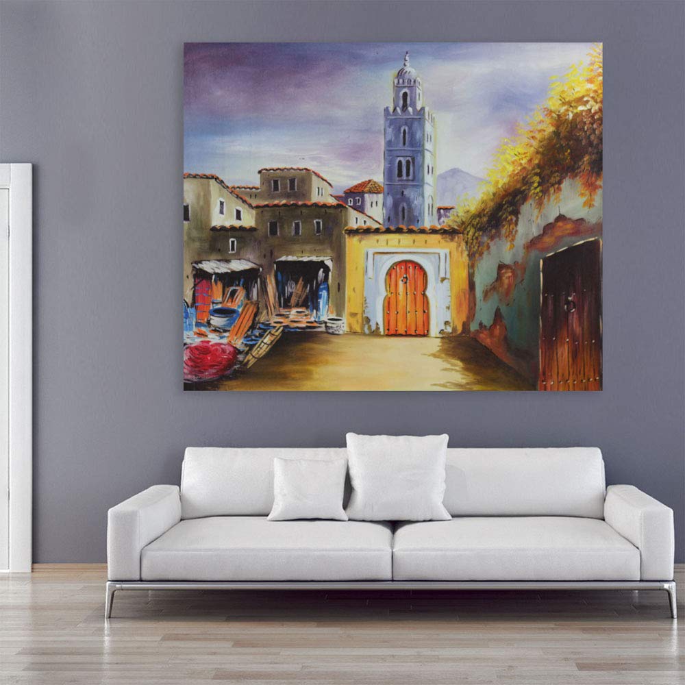 Tuscan Doorway Daydream unframed Wall Art showing a rustic countryside door on cotton canvas