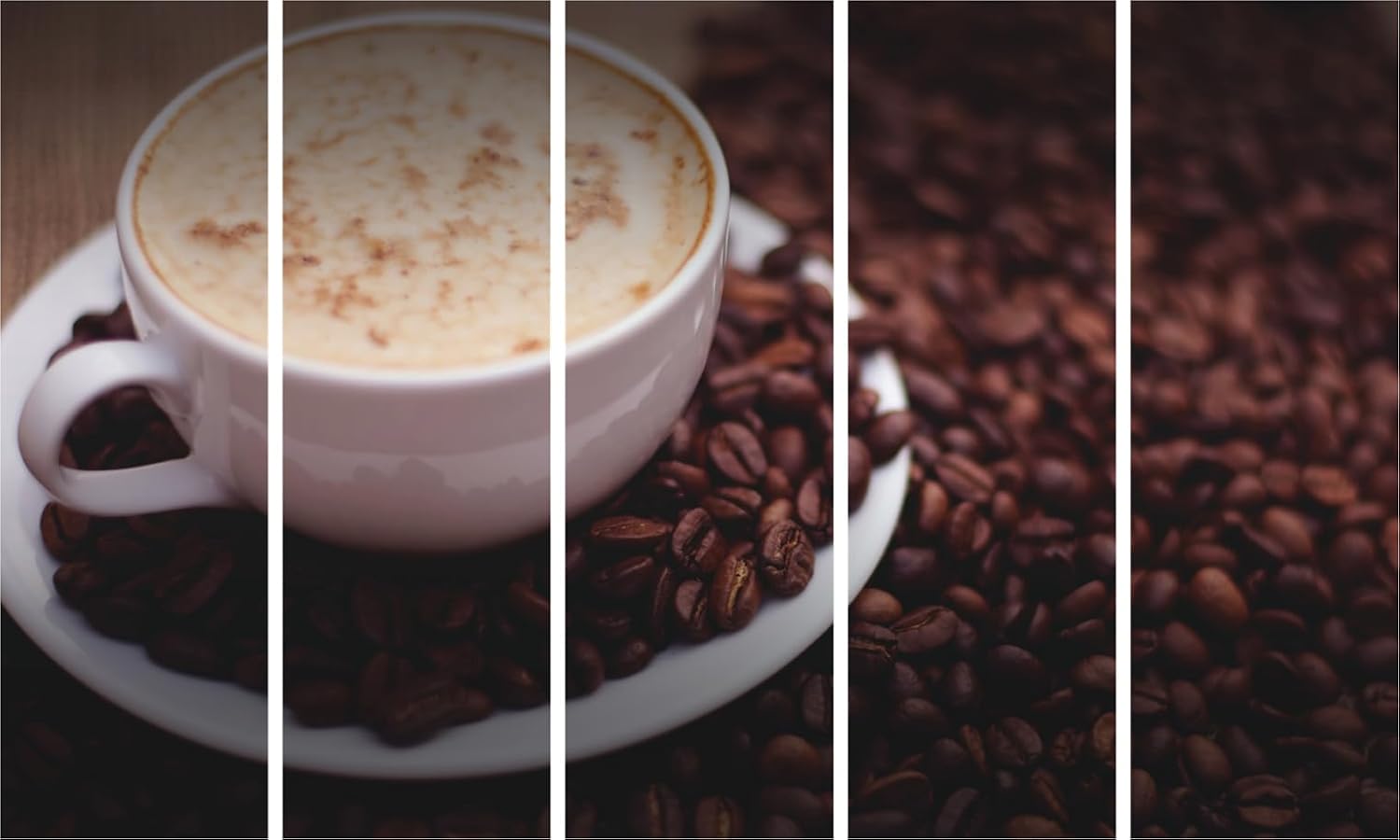 Bean There, Hung That: Framed Coffee Bean Wall Art Photography Set