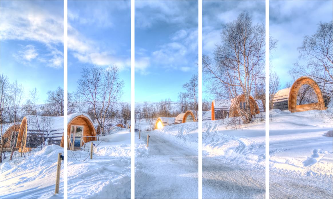 Snowflake Spectacular: Framed Multi-Panel Snow Wall Art That'll Chill Your Walls