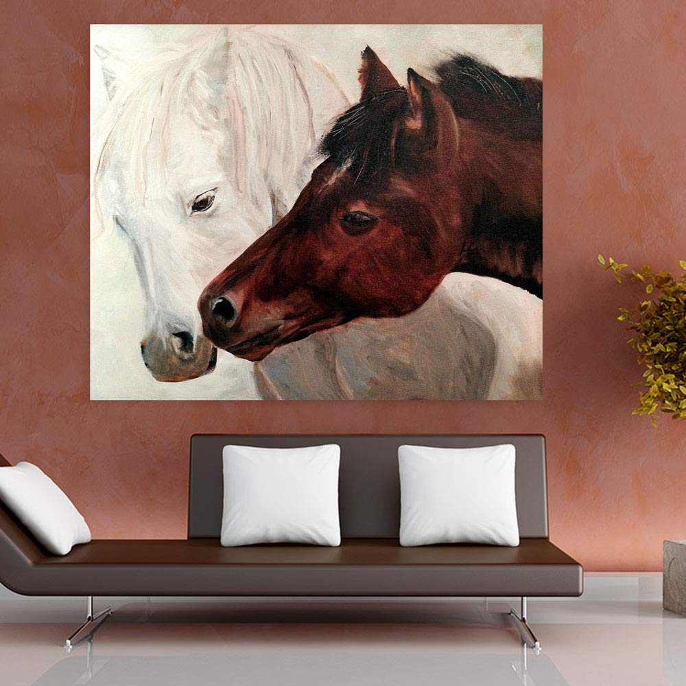 Beige Goes Beast Mode Unframed Animals Wall Art showcasing a majestic lion sketch on pure cotton canvas