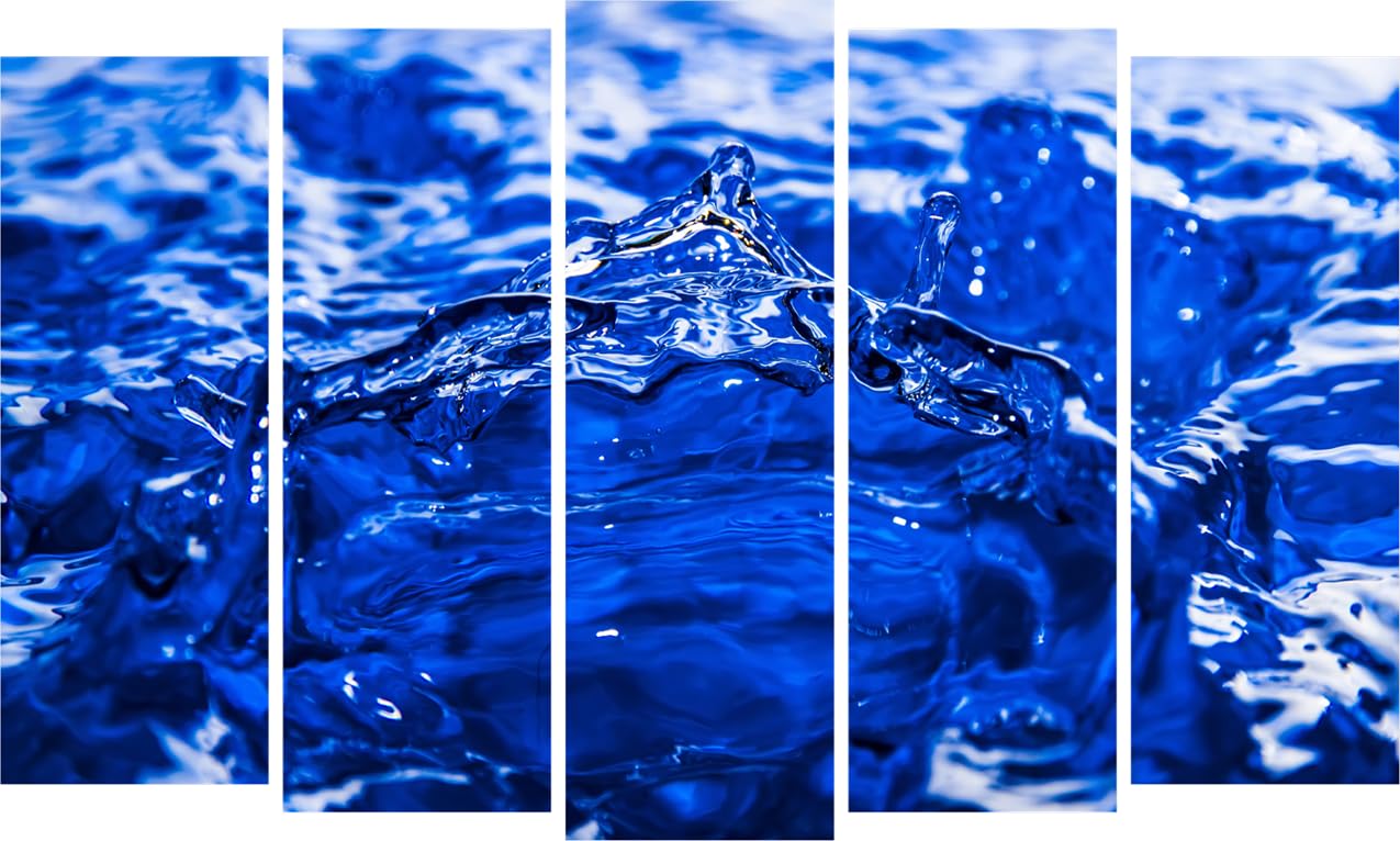 Wave-sational Blue Water Multi-Panel Framed Wall Art That Surfs Into Your Space