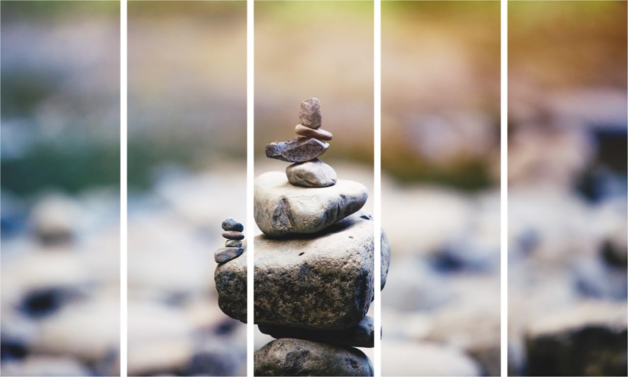 Rock Your Walls: Stone-studded Multi-Frame Framed Wall Art