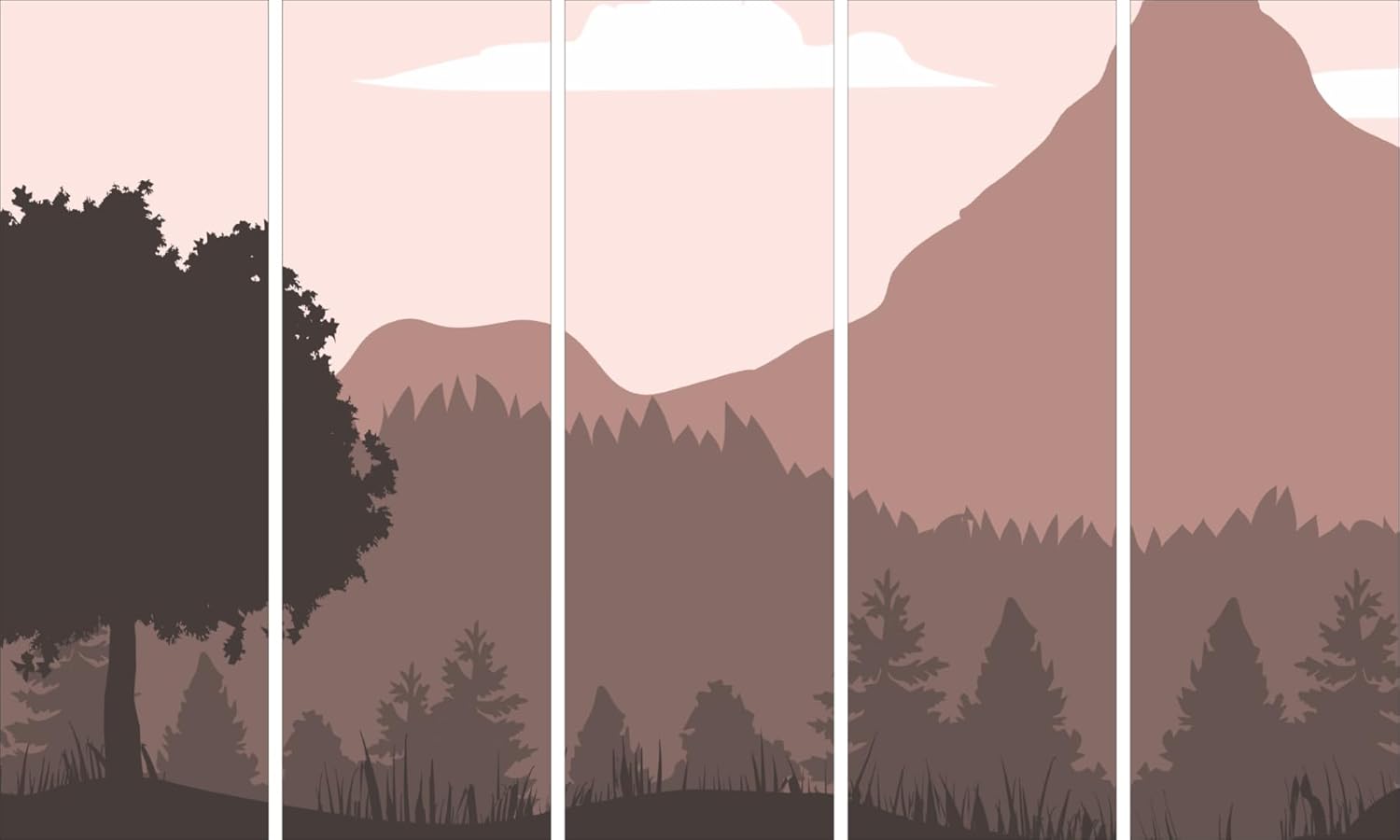 Panorama-licious 5-Frame Landscape Wall Art That'll Make Your Walls Swoon (150x76cm Framed)