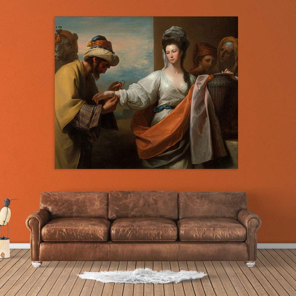 Man-ificent Unframed Wall Art That Puts Classical Humans Front and Center showcased in a minimalist living room