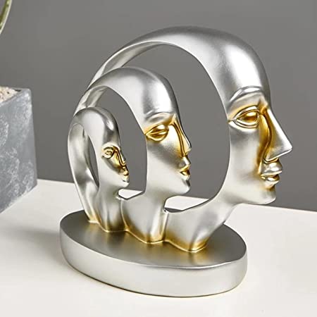 Gloss-finish resin showpiece for contemporary dining ambiance