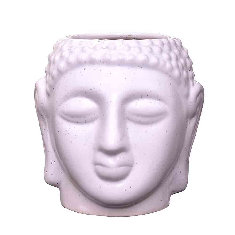 White Buddha Statue Planter for Kitchen