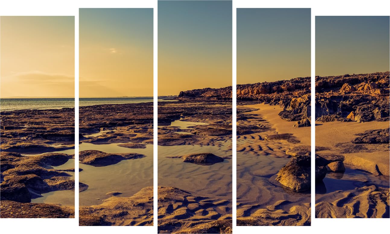 Beachy Keen Multi-Frame Wall Art That's Shore to Impress - Framed Coastal Vibes (150x76cm)