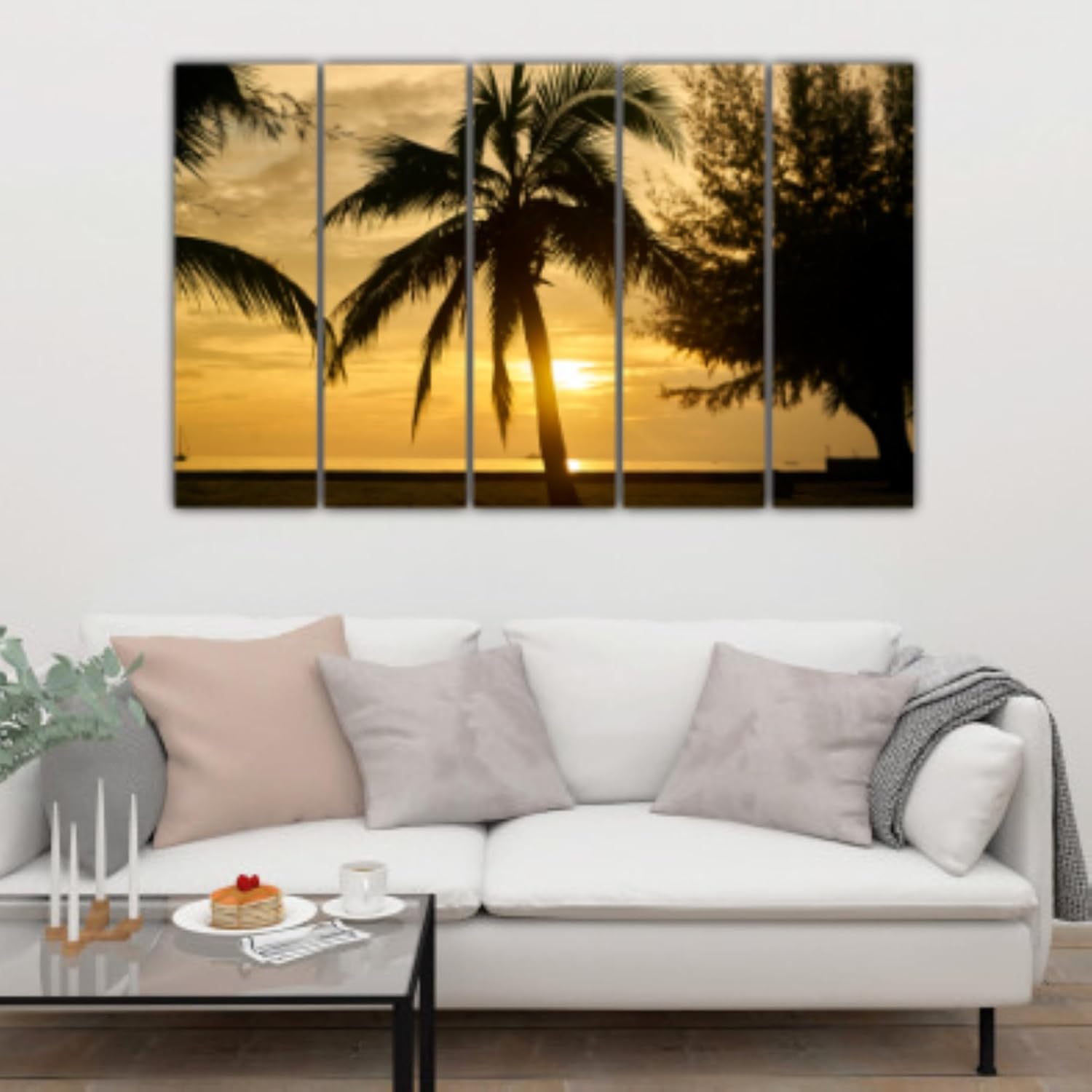 Close-up view of the vibrant colors in Bring the Outdoors In Minus the Mosquitoes: 5-Panel Nature Photography Framed Wall Art