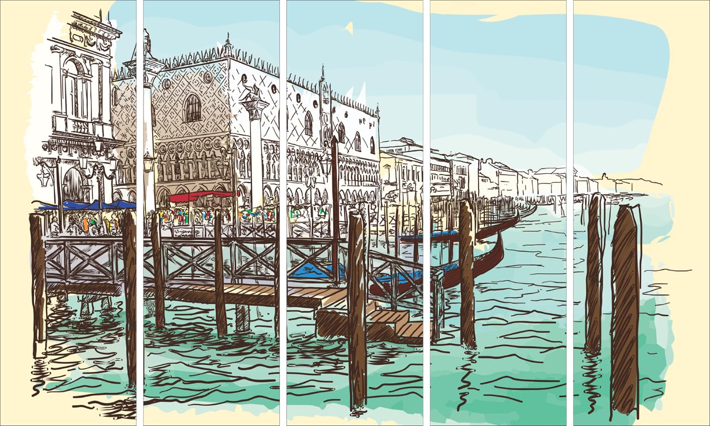 Venice-tacular 5-Panel Framed Wall Art That'll Gondola Your Walls