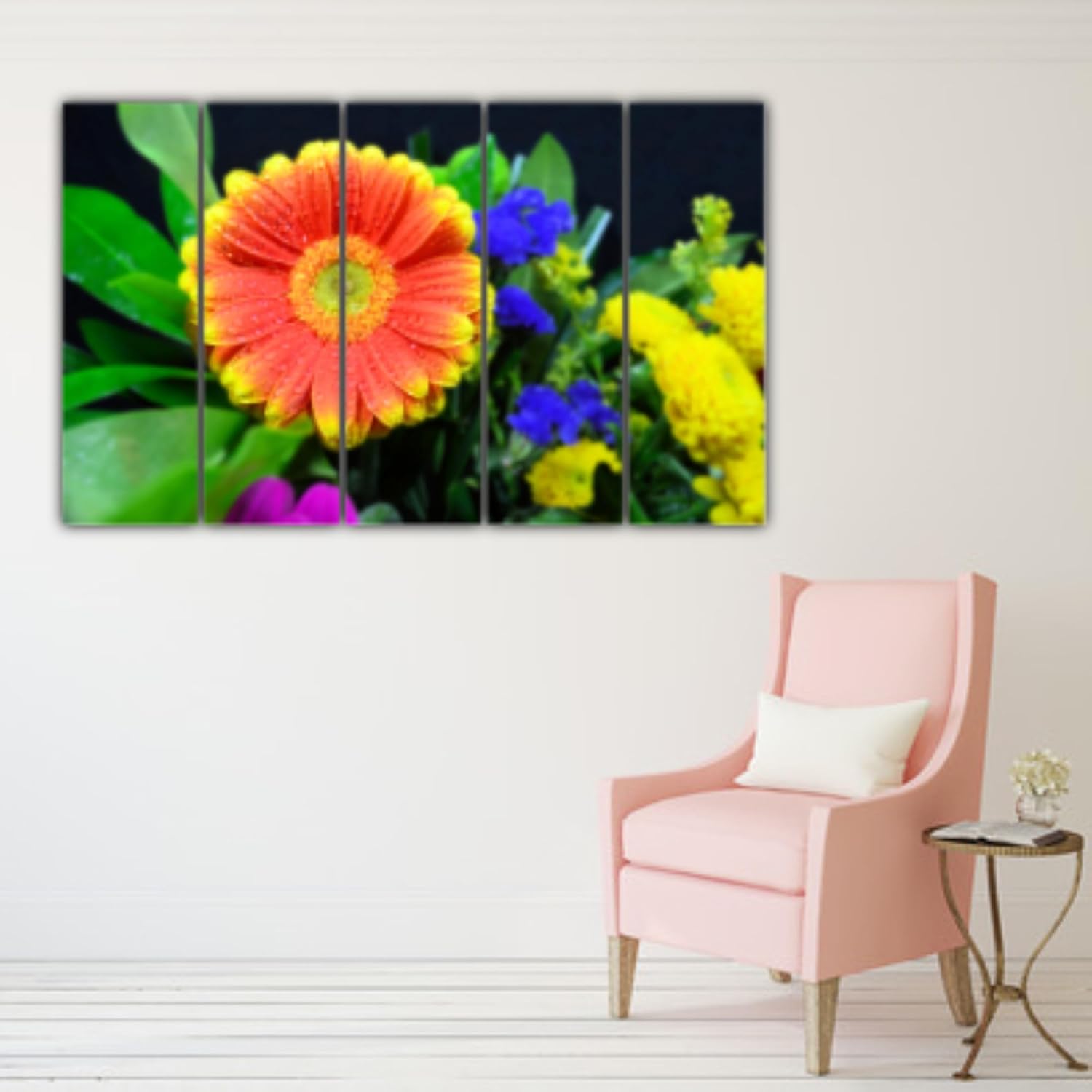 Flower-Power Photography-Framed Wall Art with splash-proof laminated finish