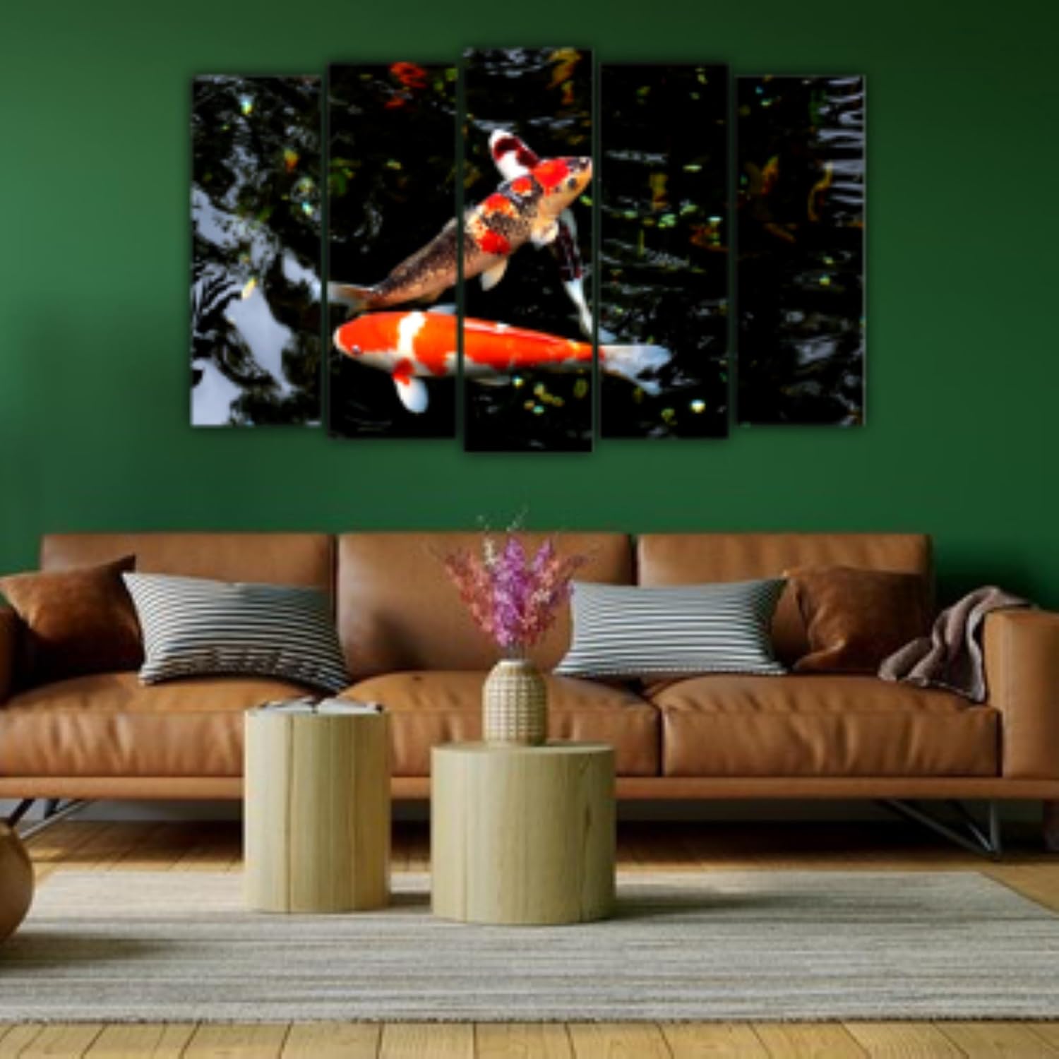 Close-up of Fish-tastic Framed Fishes Wall Art That'll Swim Into Your Heart splash-resistant multi-panel design