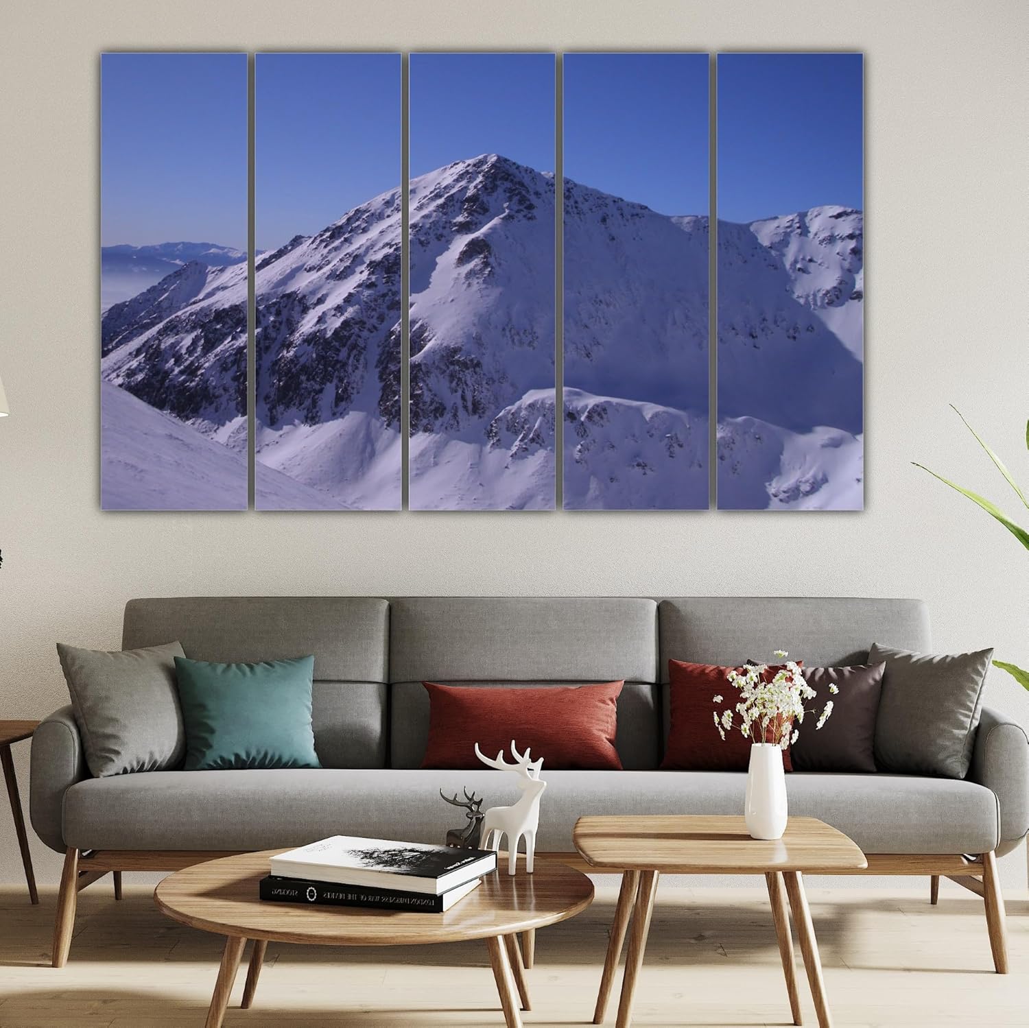 Peak-a-Boo! Multi-Frame Mountain Wall Art highlighting vivid splash-proof frames