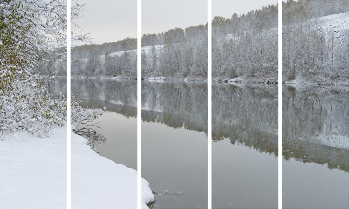 Landscape-tastic 5-Panel Wall Art That'll Make Your Walls Sing - Premium Framed Decor (127x76cm)