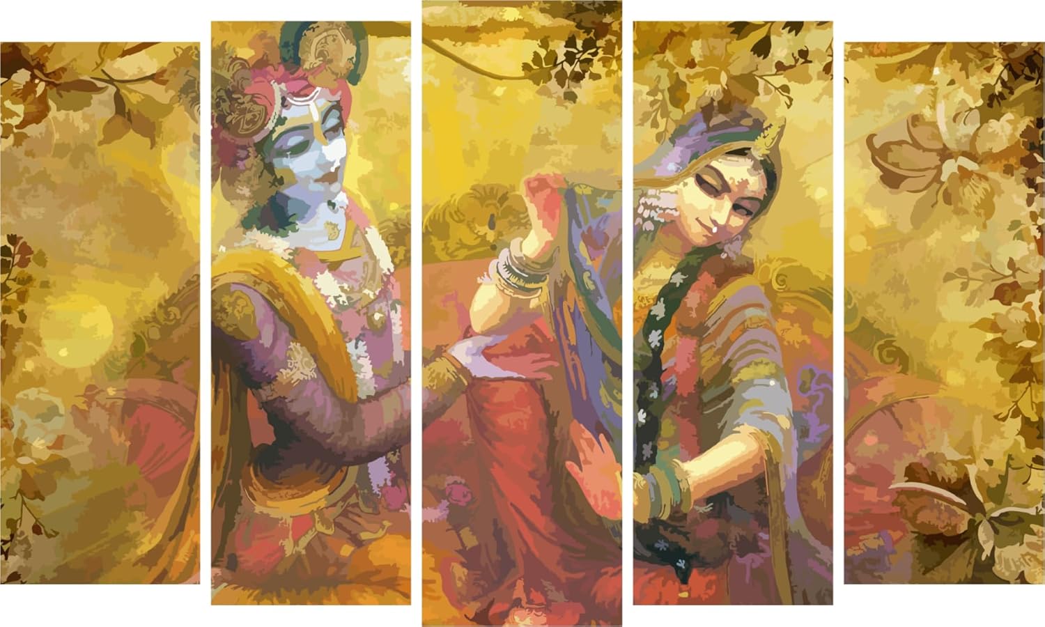 Krishna-tastic 5-Panel Framed Vinyl Wall Art to Jazz Up Your Space