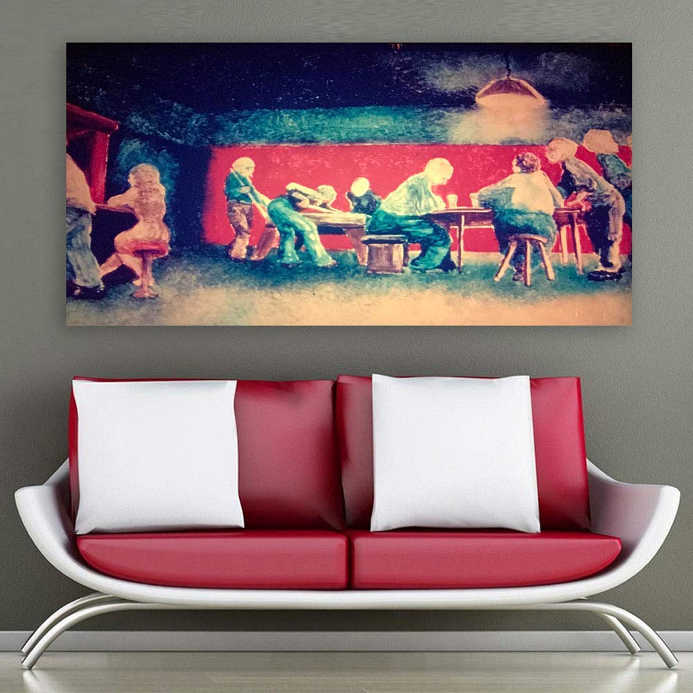 Cafe-tastic Dingy Cityscape Framed Wall Art That'll Stir Your Senses (85x40.5cm)