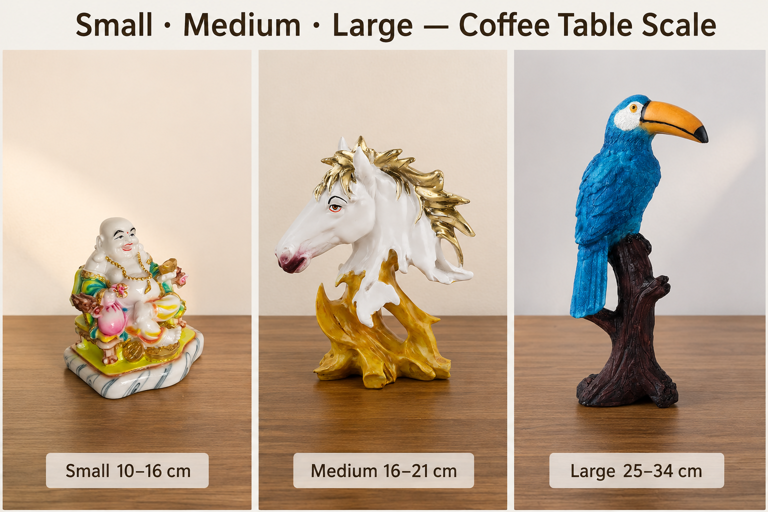 What Size Showpiece Is Right for a Living Room Coffee Table