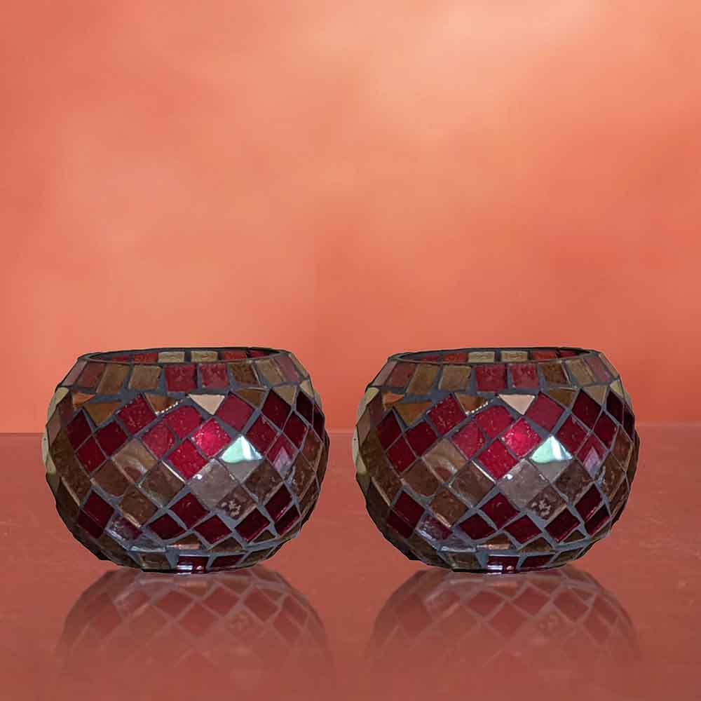 A Pair of Fancy Tea Light Holders