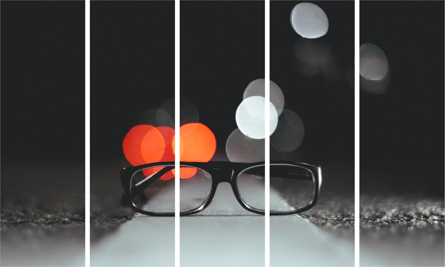 Glasses Galore: Framed Wall Art for Insta-Worthy Vibes displayed above a cozy sofa
