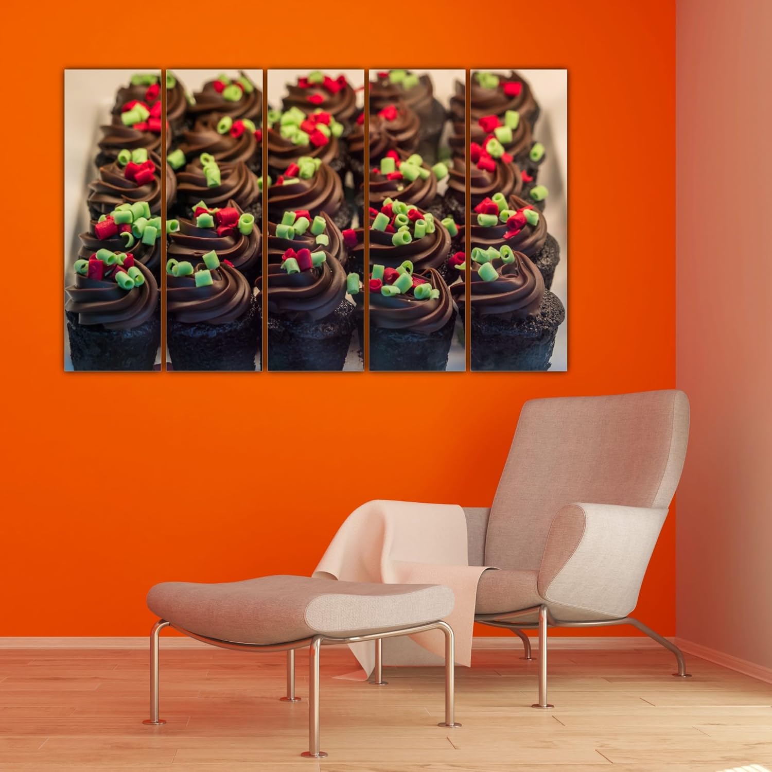 Close-up of Chocolate-tastic Multi-Frame Framed Wall Art Photography Thatll Make Your Walls Melt showing textured digital prints on durable MDF frames.