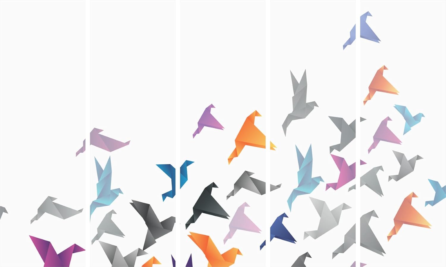 Chirp Happens: Abstract Birds Framed Wall Art That'll Make Your Walls Take Flight (150x76cm)