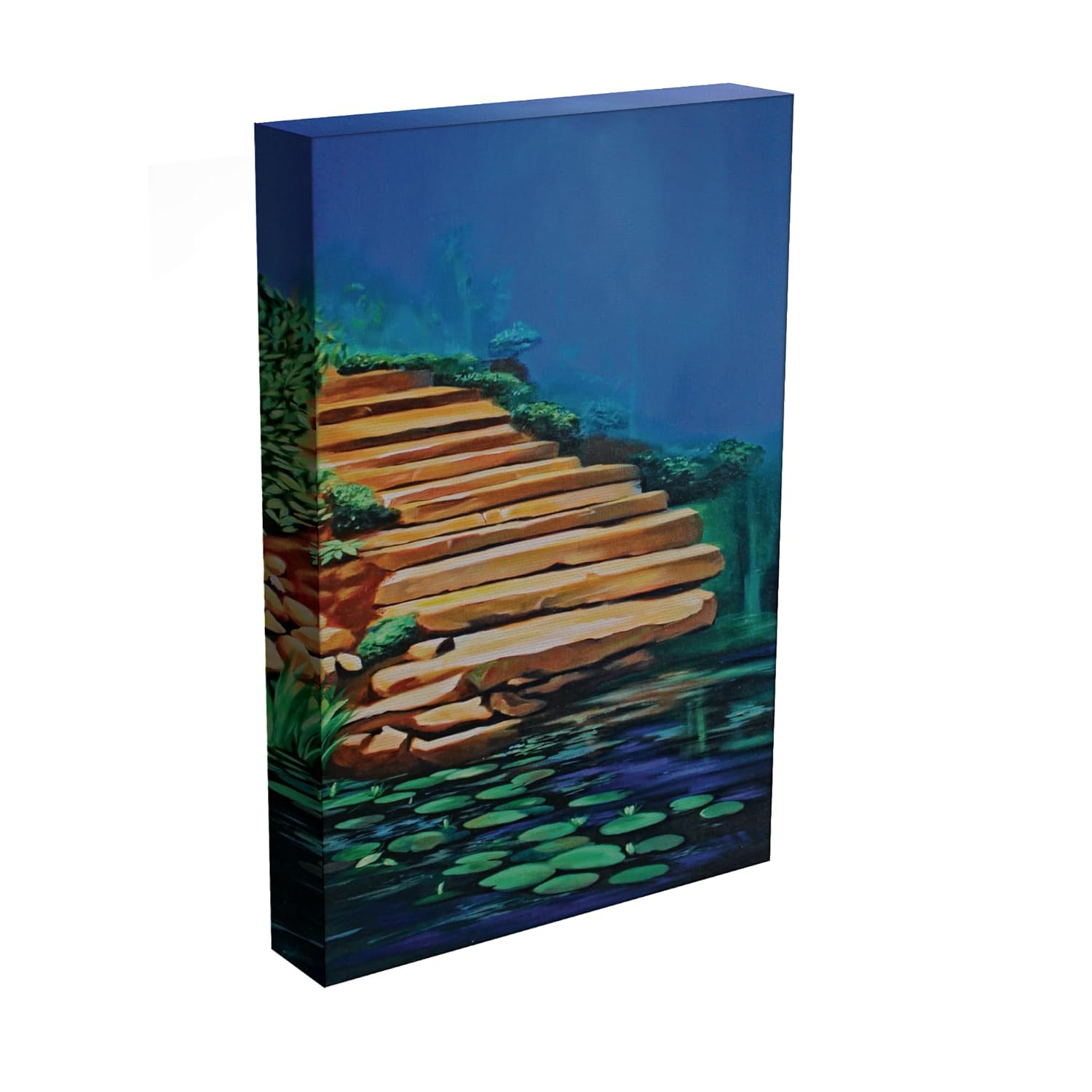 Skys the Limit: The Stairway to Heaven Canvas Thatll Elevate Your Decor - Wall Art capturing a dreamy nature scene of heavenly steps.