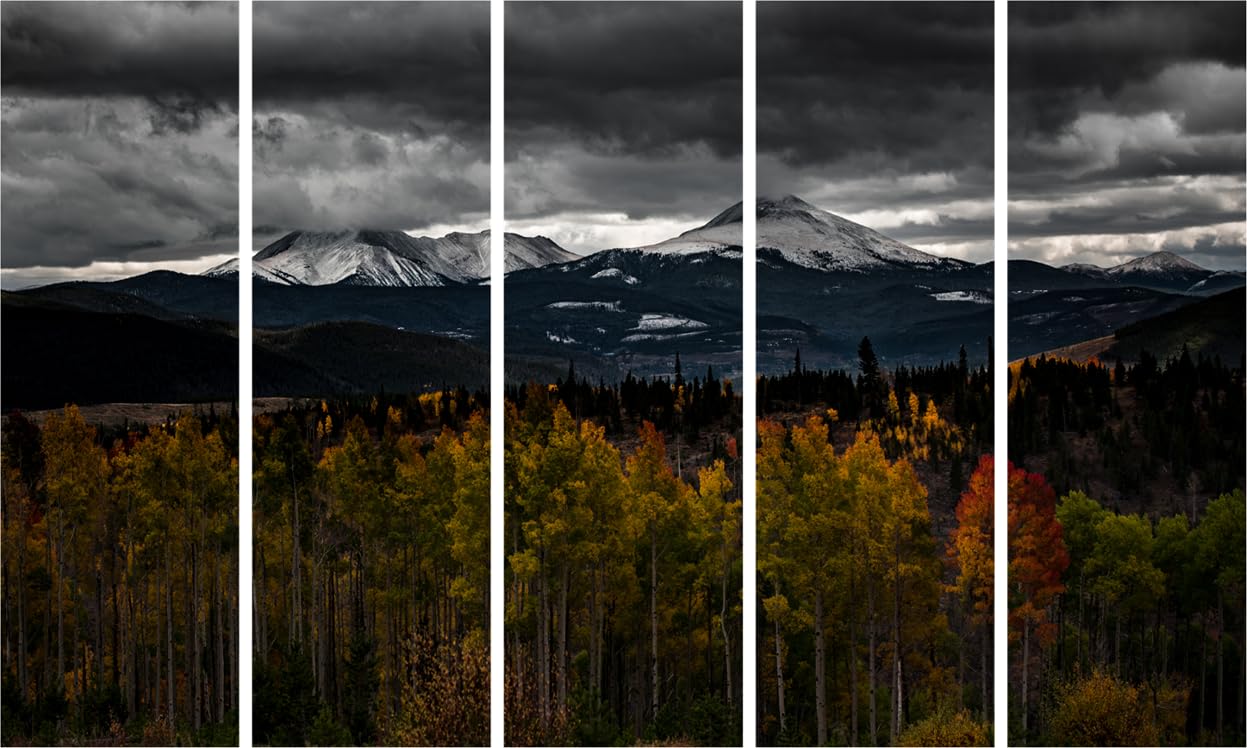 Giggle-Inducing Nature Mountain Photography Framed Wall Art  Multi-frame Masterpiece (150x76cm)